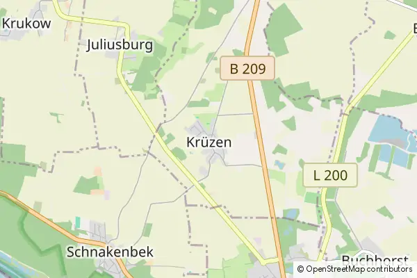 Mapa Kruezen